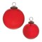 Melrose Solid Glass Christmas Ball Ornaments - 4" (102mm) - Red - 12ct